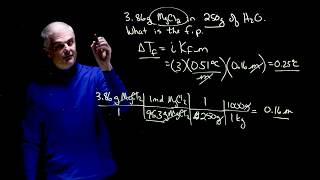 Solving Freezing Point Depression Problems [upl. by Murat839]