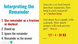 Interpreting Remainders [upl. by Deirdre]