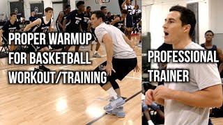 Proper Warmup For Basketball WorkoutTraining Feat PROFESSIONAL TRAINER PJF Performance [upl. by Cheung]