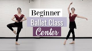 Beginner Ballet Class Center  At Home Workout  Kathryn Morgan [upl. by Stern173]