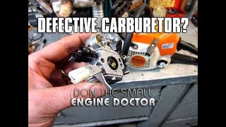 Fixing A Chainsaw That Bogs amp Hesitates By Replacing The Carburetor  Stihl MS211 [upl. by Albarran]