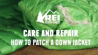 How to Patch a Down Jacket  REI [upl. by Lapides441]