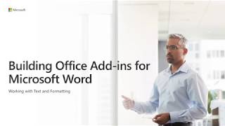 Build Office add ins for Microsoft Word [upl. by Aduhey]