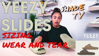 BEFORE YOU BUY YEEZY SLIDES in 2024 Watch This FIRST Sizing LongTerm Wear and Tear [upl. by Aihsirt]