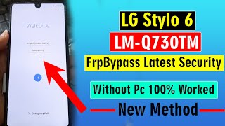 LG STYLO 6  FRP ResetGoogle Account Bypass LG Stylo 6 FRPGoogle Lock Bypass WITHOUT PC [upl. by Anastatius]