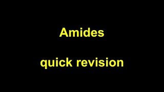 Quick Revision  Amides [upl. by Abe226]