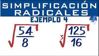 Simplificación de expresiones con radicales  Ejemplo 4 [upl. by Macguiness]