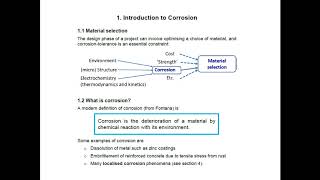 Corrosion Lecture 1 Introduction [upl. by Nannah]