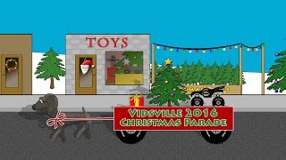 Christmas Parade  Hot Rods Marching Band and Santa Claus [upl. by Zampardi]