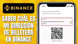 Cómo SABER Cuál Es Mi Dirección De Billetera En BINANCE [upl. by Anifares205]