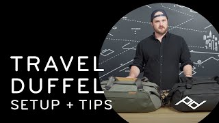 Peak Design Travel Duffel 35L Setup amp Tips [upl. by Oiramej767]