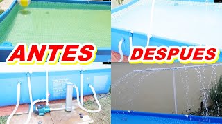 FILTRO PARA PISCINA CASERO COMO LIMPIAR LA ALBERCA [upl. by Nnagrom]