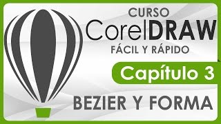 Curso CorelDRAW  Capitulo 3 Herramientas Bezier y Forma Pluma [upl. by Ingra]