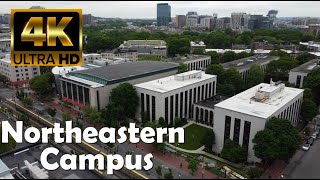 Northeastern University  4K Campus Drone Tour [upl. by Yarw]