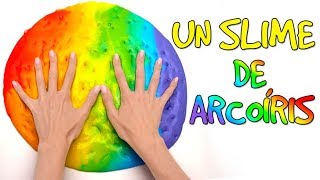 Cómo hacer un Slime Arcoíris🌈💩 [upl. by Leterg738]