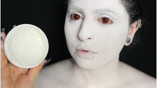 WHITE FACE MAKEUP FOR COSPLAYHALLOWEEN Mehron [upl. by Elly243]