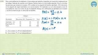 Probabilidad Condicional  Problema 72 [upl. by Rattan]