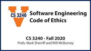 Software Engineering Code of Ethics [upl. by Boleyn]