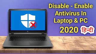 How To Enable And Disable Antivirus In Laptop And PC In 2020  PC Me Antivirus Kaise Band Kare [upl. by Eneles]