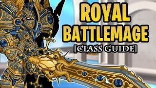 AQW  Royal BattleMage Class Guide Enhancements Class Skills Combos Soloing Farming PvP [upl. by Ahsuatan]