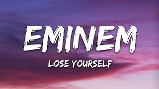 Eminem  Lose Yourself Lyrics [upl. by Ynattyrb]