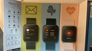 iTOUCH Wearables Air 3 Smartwatch Review [upl. by Nesmat28]