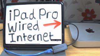 How to use wired internet on iPad Pro 2020  USB C to Ethernet Adapter [upl. by Nawj]