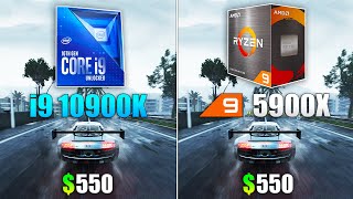 Ryzen 9 5900X vs Core i9 10900K  Test in 10 Games [upl. by Nelyahs]