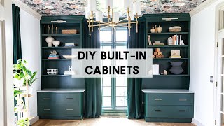 EASY BuiltIn Cabinets How To For Beginners [upl. by Ahsikar320]