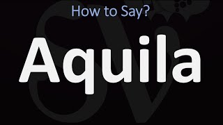 How to Pronounce Aquila CORRECTLY Bible [upl. by Zebapda638]