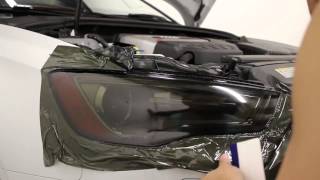 HOW TO Tint  Smoke Headlights using vinyl overlays  DIY [upl. by Haelahk297]