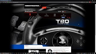 How To Use Thrustmaster T80 USB Steering Wheel With PC [upl. by Champ]