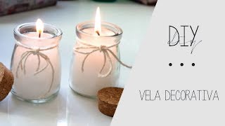 Como fazer vela Decorativa Aromatizada Caseira [upl. by Norrad]