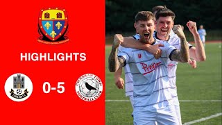 Caerleon 05 Cwmbrân Town  Gwent FA Senior cup  Quarter final highlights [upl. by Bohlin80]