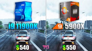 Core i9 11900K vs Ryzen 9 5900X  Test in 10 Games [upl. by Willmert]