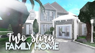 Roblox  Bloxburg 2 Story Family House  House Build [upl. by Cassidy219]