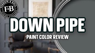 A DIVINE DARK GRAY COLOR Down Pipe Farrow and Ball Paint Review [upl. by Glynnis314]