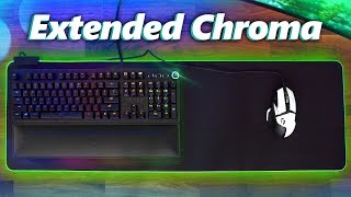 Razer Goliathus Extended Chroma Mouse Pad Review [upl. by Sissel]