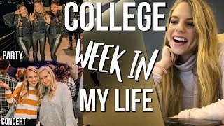 COLLEGE WEEK IN MY LIFE vlog  Parties concert tests  more [upl. by Bevash]