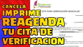 COMO CANCELAR CITA DE VERIFICACION  FACIL Y RAPIDO [upl. by Maximilian]