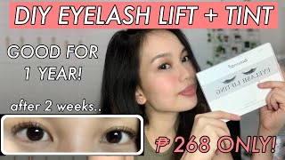 DIY Eyelash Lift With Tint Using IBCCCNDC amp SABBUHA Tutorial  Review  Ela Reyes [upl. by Ssur108]