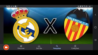 REAL MADRID X VALÊNCIA AO VIVO COM IMAGENS [upl. by Elnukeda]