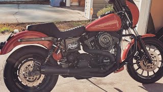 Harley Dyna FXDX sound with Fueling Reaper 525 cams  Bassani Road Rage exhaust [upl. by Sitoiyanap151]