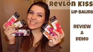 REVLON KISSLip Balms Review amp Demo [upl. by Ynar]