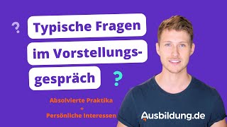 7 typische Fragen im Vorstellungsgespräch ❓ [upl. by Eeslek]