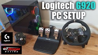 How To Setup Logitech G920 Racing Steering Wheel On A PC [upl. by Limaa]