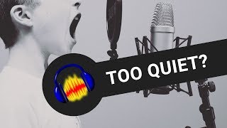 How to make audio louder in audacity [upl. by Eilrahc]