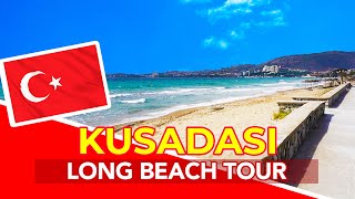 KUSADASI TURKEY 🇹🇷 Long Beach Kusadasi tour from Atlantique Holiday Club Hotel in Izmir Turkey [upl. by Diandra]