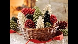 Christmas Pine Cone Decorations Arts and Crafts Creative Ideas 2013 [upl. by Handel]