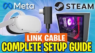 How to PLAY PC VR GAMES on your Quest VR headset  Meta Quest Link SETUP GUIDE [upl. by Siward]